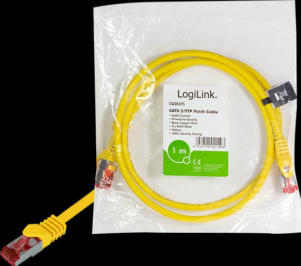 Produktbild LogiLink Netzwerkkabel (S/FTP, CAT6, 1 m)