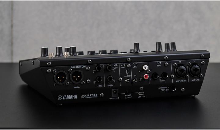 Produktbild Yamaha AG08 Black live streaming mixer (Studio- und Livemixer)