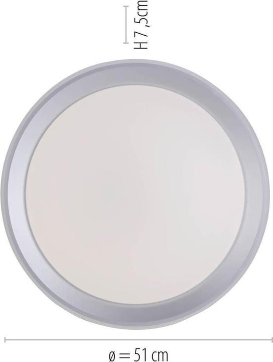 Produktbild Just Light LED Deckenlampe LOLAsmart - Smarthome dimmbar über Fernbedienung, steuerbar per App, CCT, RGB (3600 lm)