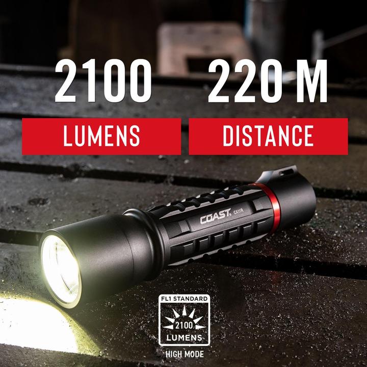Immagine prodotto Coast Torcia ricaricabile XP11R da 2100 lumen (15.20 cm, 2100 lm)