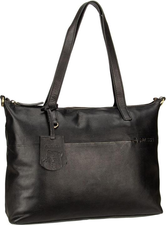 Immagine prodotto Burkely Borsa shopper Norah naturale in pelle con scomparto per laptop da 36 cm (10 l)