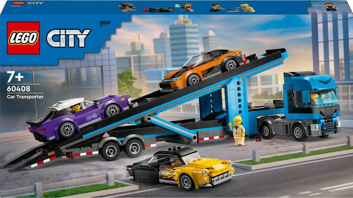Immagine prodotto LEGO Trasportatore di auto con auto sportiva (60408, LEGO City)