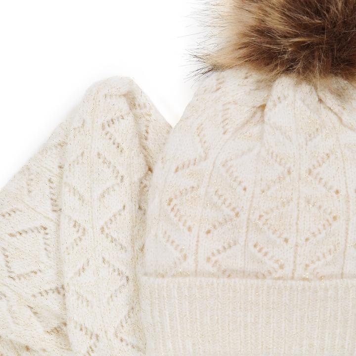 Produktbild La Redoute Collections Set aus Mütze und Snood (56)