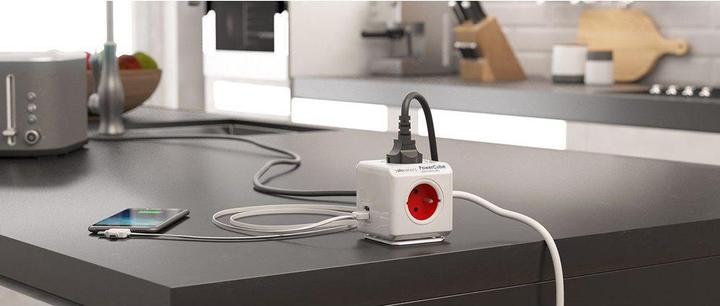 Actual product image Allocacoc PowerCube Extended USB S+ (4 x, Type 13, USB-A, 1.50 m)