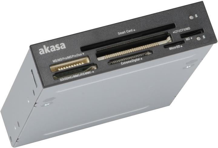 Produktbild Akasa AK-ICR-09 ID and Smart Card Reader 3,5 Zoll (Internal USB 2.0 Motherboard)
