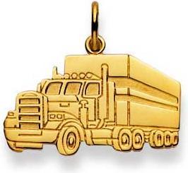 Natsumi Schmuck Anhänger Lastwagen/Truck Gelbgold 18K/750 (750/18 K Gelbgold)