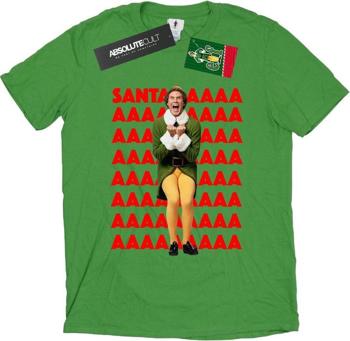Immagine prodotto Elf Buddy Santa Scream Maglietta Ampia Donna (M)