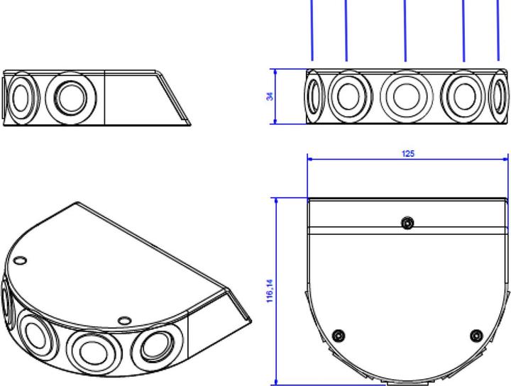 Produktbild Bachmann Steckdosen PIX zbh. PIX HOLDER 2-fach (10 m)