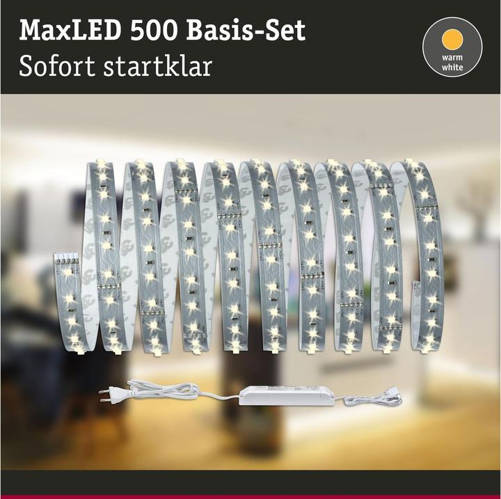 Image du produit Paulmann Kit MaxLED 500 Stripe (Blanc chaud, 300 cm, Intérieur)