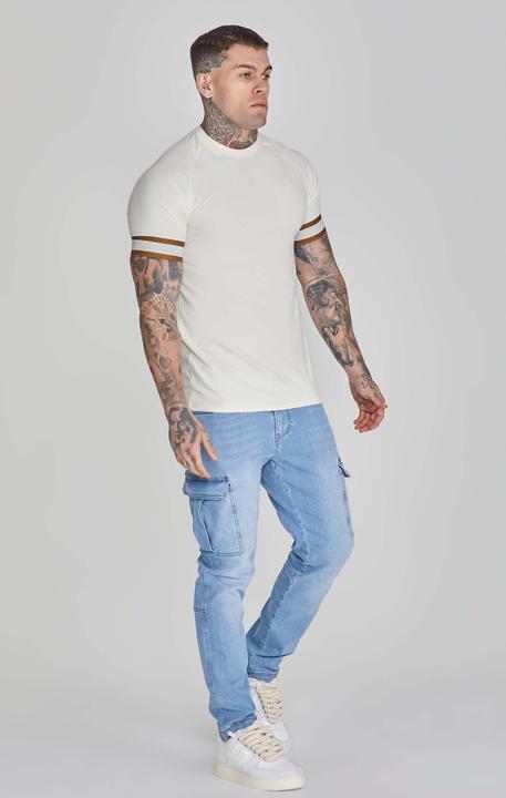 Actual product image Siksilk Tech T-shirt in ecru (L)