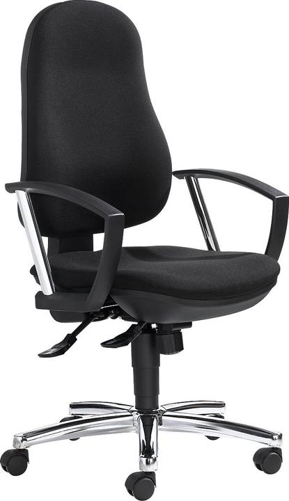 Image du produit Topstar Siège de bureau POINT DELUXE, mécanisme synchrone, avec accoudoirs, dossier réglable en