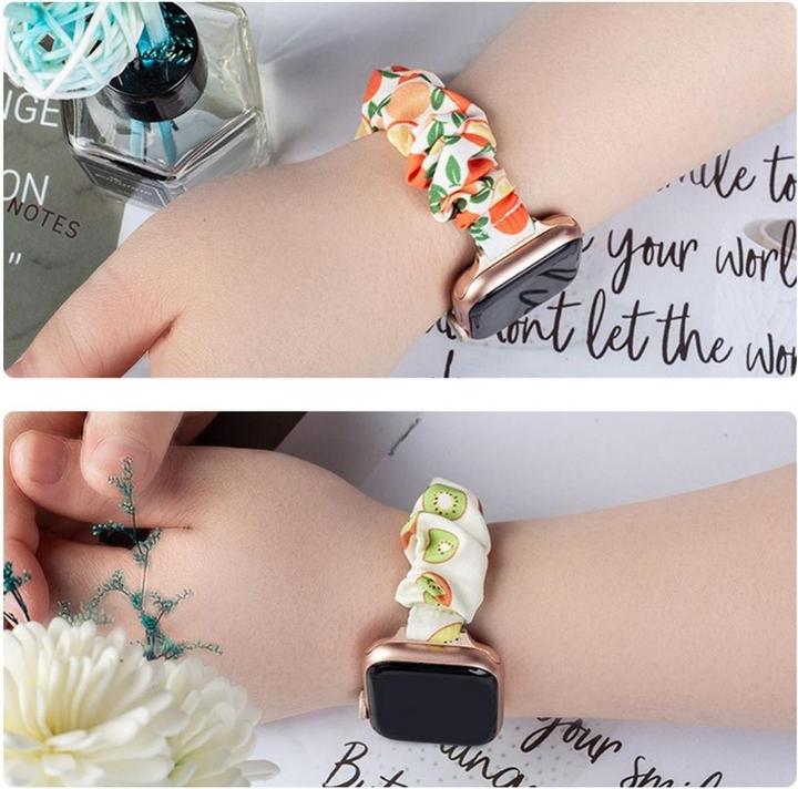 Productafbeelding Hurtel Stoffen bandje voor Watch 7 / 6 / 5 / 4 / 3 / 2 / SE (41 / 40 / 38mm) armband met elastiek p (Textiel met elastische band)