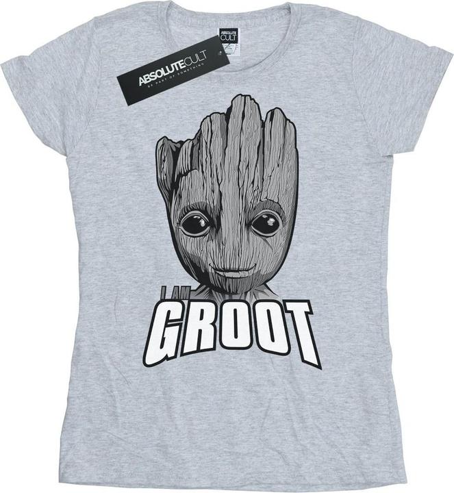 Guardians Of The Galaxy Groot Face TShirt (M)