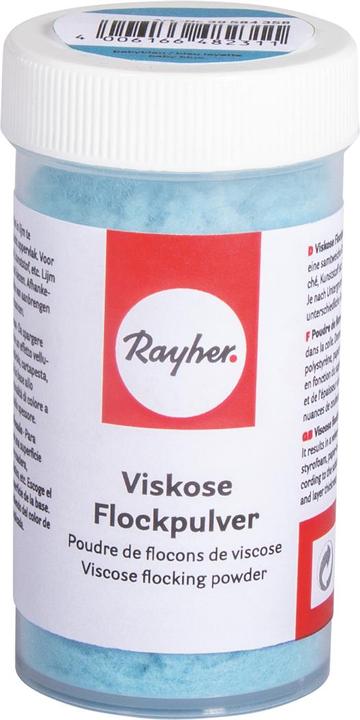 Produktbild Rayher Viskose Flockpulver mit Streueinsatz, 8 g (Babyblau)
