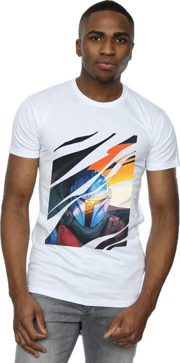 Actual product image Star Wars Mens The Mandalorian Glare T-Shirt (4XL)