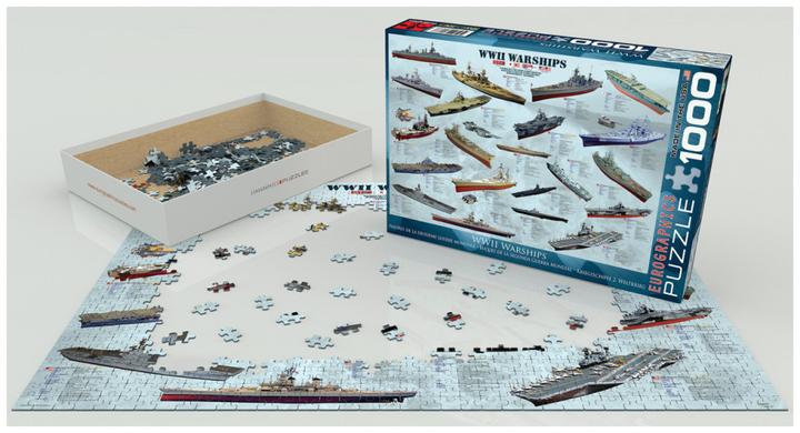 Actual product image Eurographics World War 2 warships (1000 pieces)