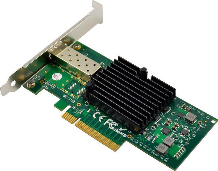 Actual product image InLine 10 Gigabit network card, 1x SFP+, PCIe x8, incl. low profile slot bracket (PCIe)