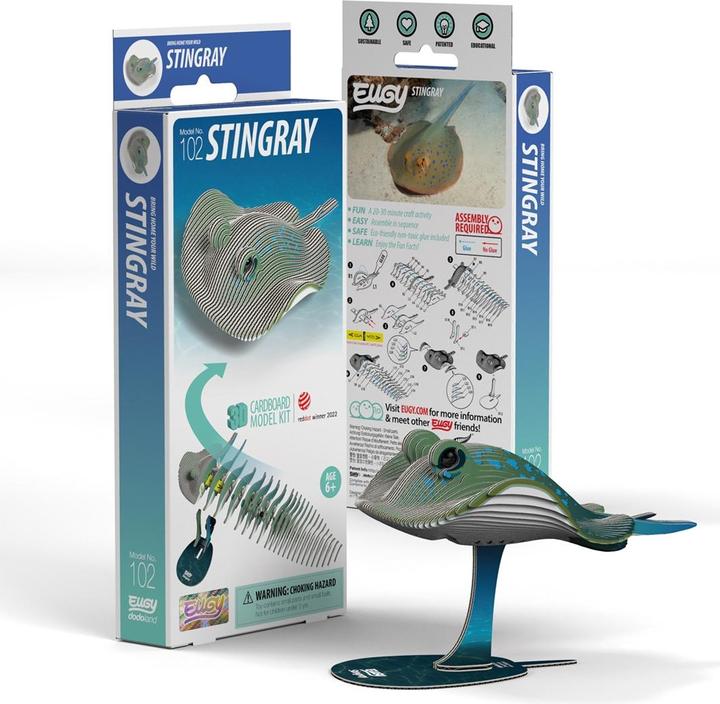 Actual product image Eugy 3D craft set stingray (MQ6)
