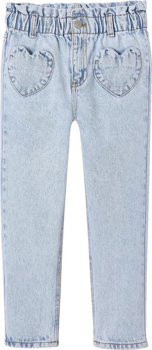 Produktbild Vertbaudet Mädchen Paperbag-Jeans mit Herz-Taschen (98)