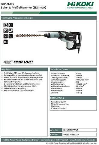 Produktbild Hikoki Perforatorius DH52MEY (Netzbetrieb)