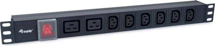 equip Bâti de prises 1U8x IEC Alu. Sch