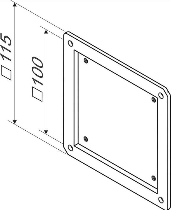 Actual product image Roline VESA adapter 75mm to 100mm (Wall)