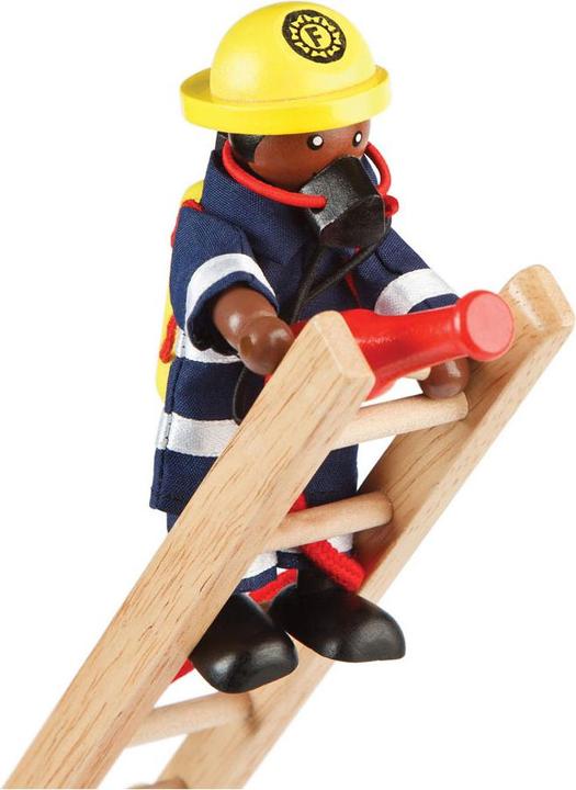 Produktbild Bigjigs Tidlo Puppenhaus-Puppen aus Holz, Feuerwehrleute, 4-tlg.