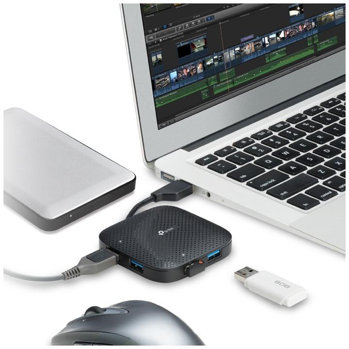 Produktbild TP-Link USB-Hub 4x USB 3.0 UH400 (USB-A, 4 Ports)