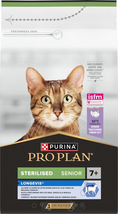 Produktbild Pro Plan Cat Sterilised 7+ Truthahn1.5kg (Senior, 1 Stk., 1500 g)