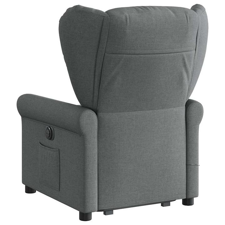 Image du produit VidaXL Fauteuil de massage releveur Gris foncé Tissu