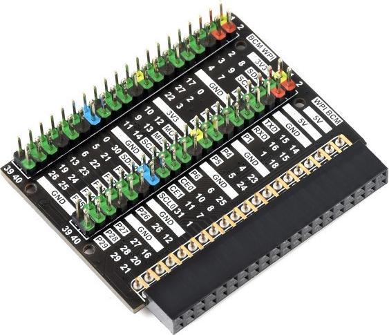 Produktbild WaveShare Dual GPIO expansion card for Raspberry Pi 400 (Elektronikkit)
