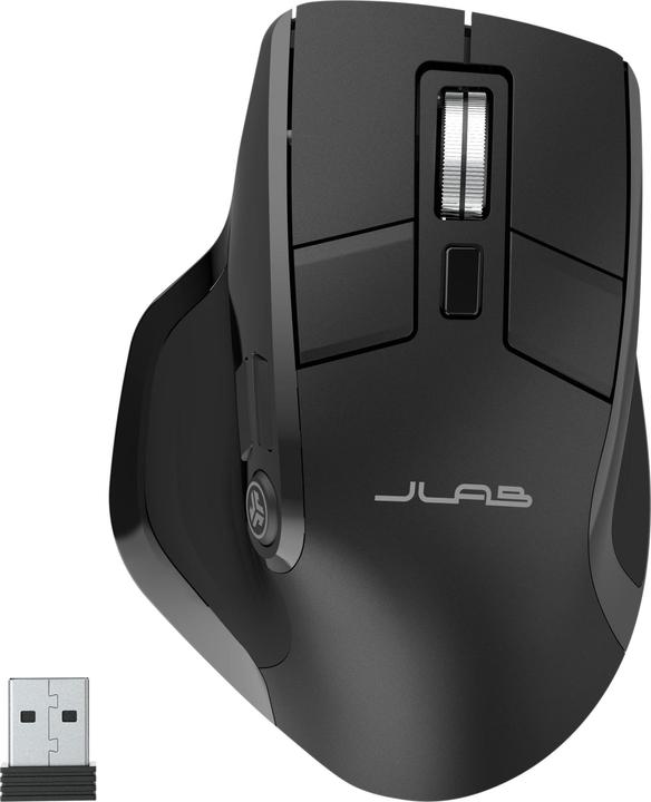 Actual product image JLab Audio Epic Ergonomic Muis Right Handed - Draadloos - Bluetooth - USB (Wireless)