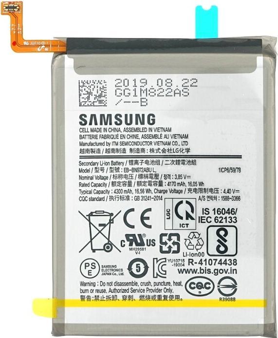 Actual product image Samsung Galaxy Note 10+ SM-N975F Battery EB-BN972ABU