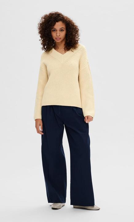 Actual product image Selected Femme V-neck knit jumper (XL)
