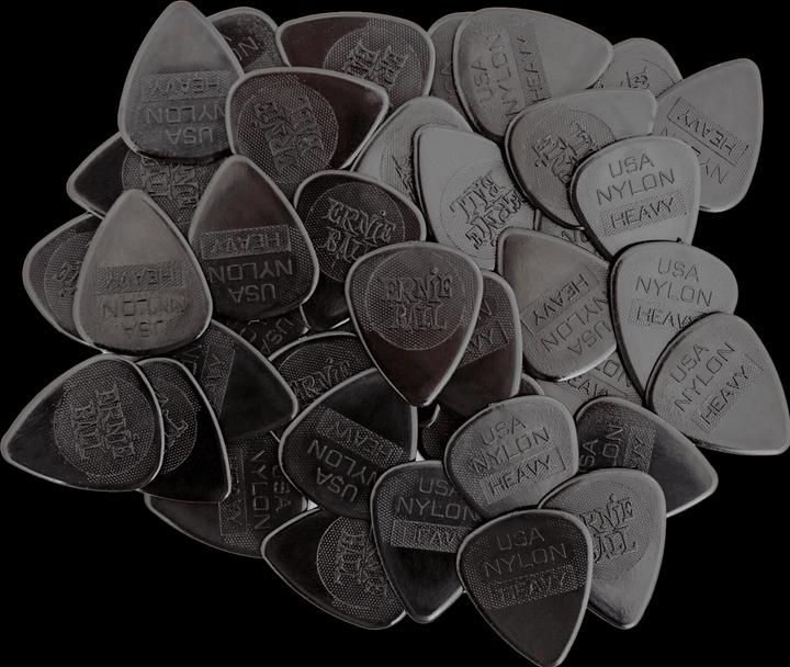 Ernie Ball Pics en nylon lourds, paquet de 12 (12 x, 0.97 mm)