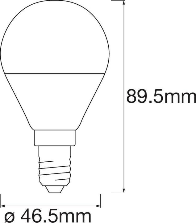 Immagine prodotto Ledvance Classic P (E14, 5 W, 470 lm, 1 x, F)