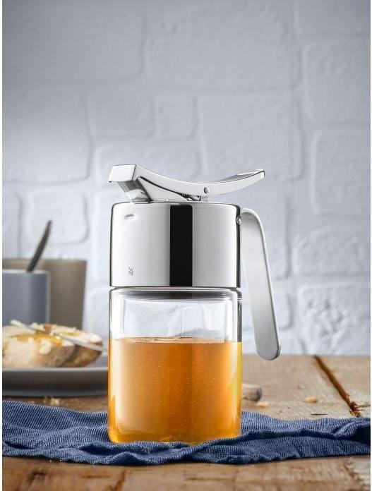 Produktbild WMF Sirupspender Honigspender 240ml Glasbehälter Barista Edelstahl poliert (Diverse Gewürze)