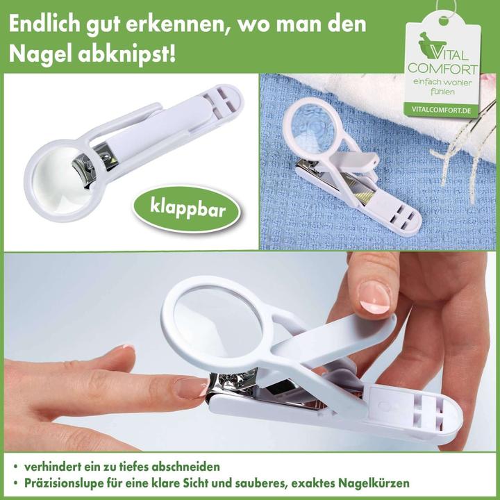 Vital Comfort Nagelknipser mit Lupe