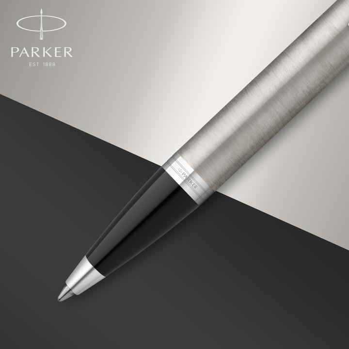 Produktbild Parker Pen IM Brushed Metal C.C. DuoSet inkl. Geschenkbox (Silber, Schwarz, 2 x)