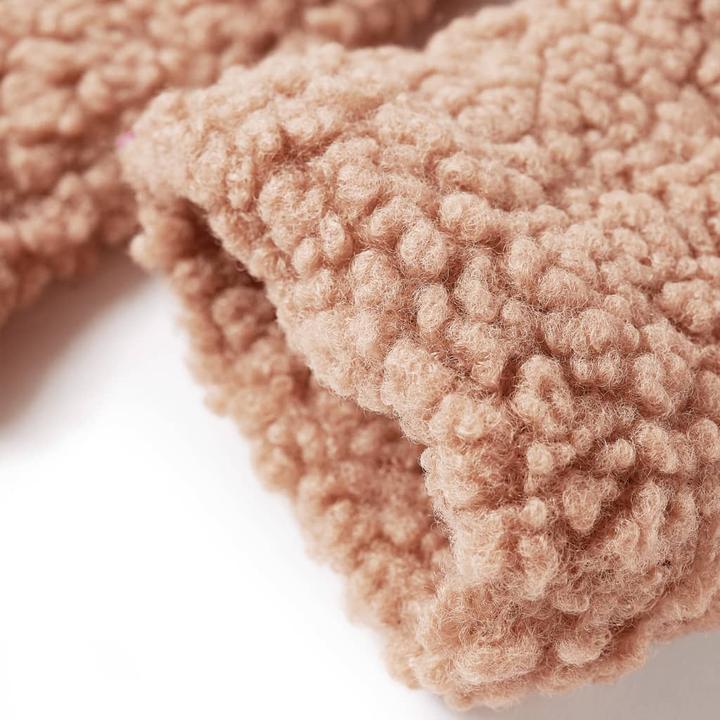 Produktbild VidaXL Kinder-Kapuzenjacke Teddy-Kunstpelz Heller Cognac (116)