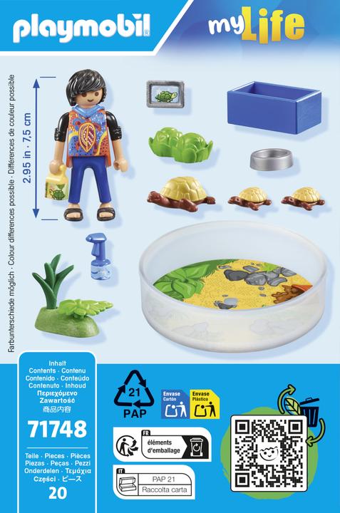 Actual product image Playmobil Turtle terrarium (71748, Playmobil My Life)