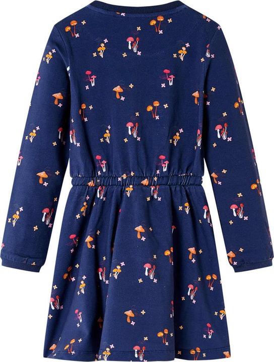 Actual product image VidaXL Children's dress navy blue 140,Material: 92 % cotton. 8 (140)