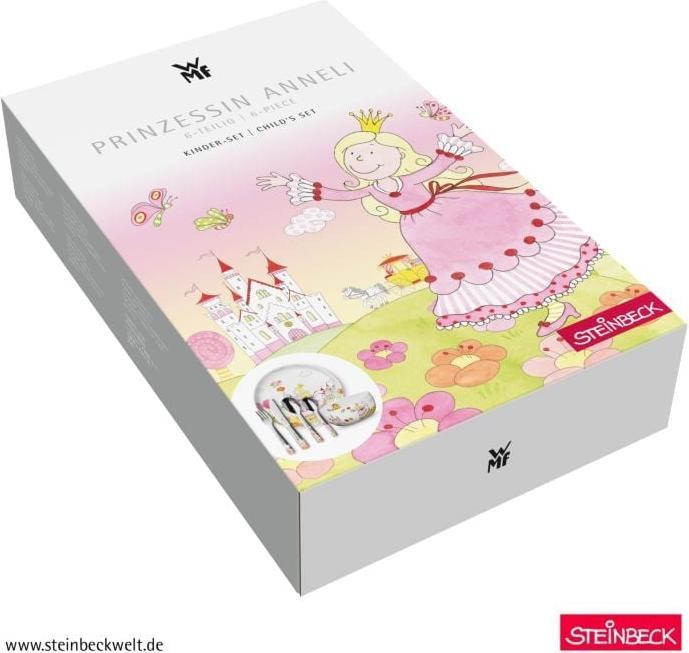 Produktbild WMF Kindergeschirr Kinderbesteck 6tlg Prinzessin Anneli Edelstahl poliert spülmaschinengeeignet