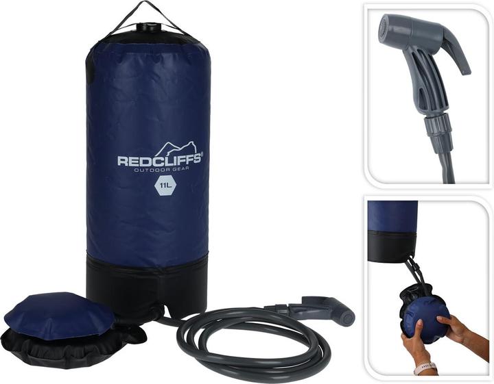 Produktbild Redcliffs Camping-Dusche mit Fusspumpe, 11 L
