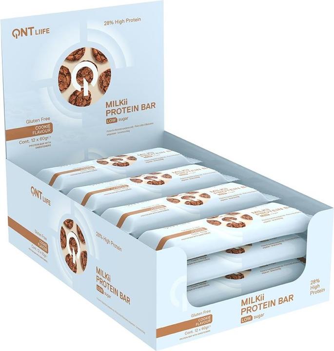 Actual product image QNT Milkii Protein Bar 12x60g (Cookie, 12 pcs., 720 g)