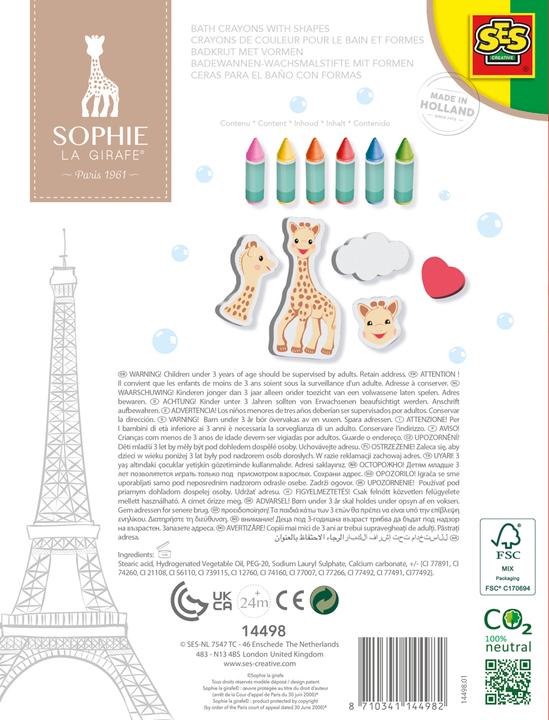 Produktbild Ses Sophie La Giraffe Badekreide mit Formen