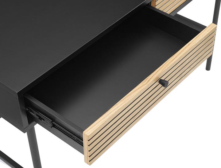 Produktbild SalesFever Schreibtisch Echtholzfurnierx75 schwarz (120 x 50 x 75 cm)