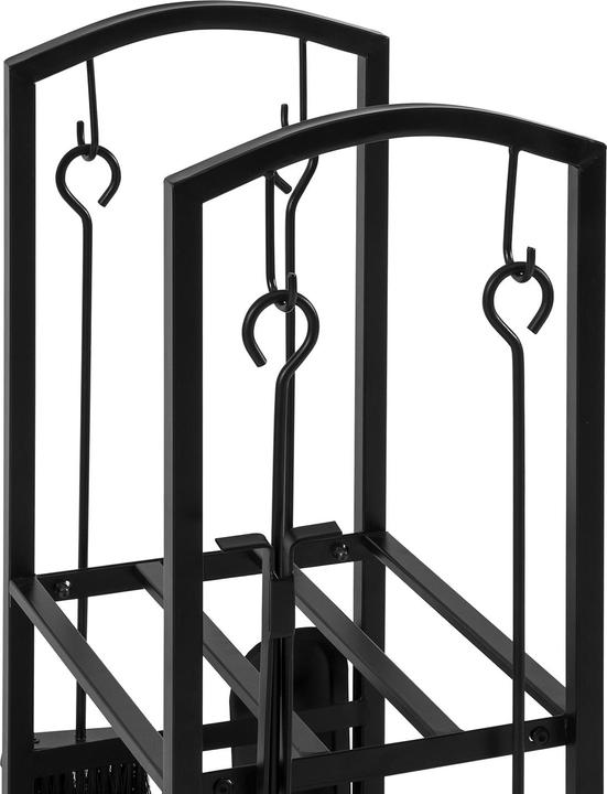 Actual product image SoBuy Firewood rack with 4-piece fireplace set