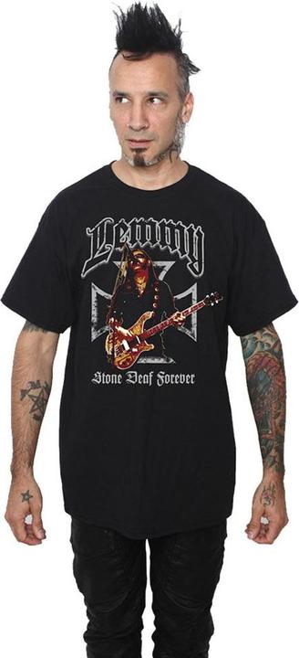Immagine prodotto Lemmy Iron Cross Stone Deaf Forever Maglietta Adulto Unisex (S)