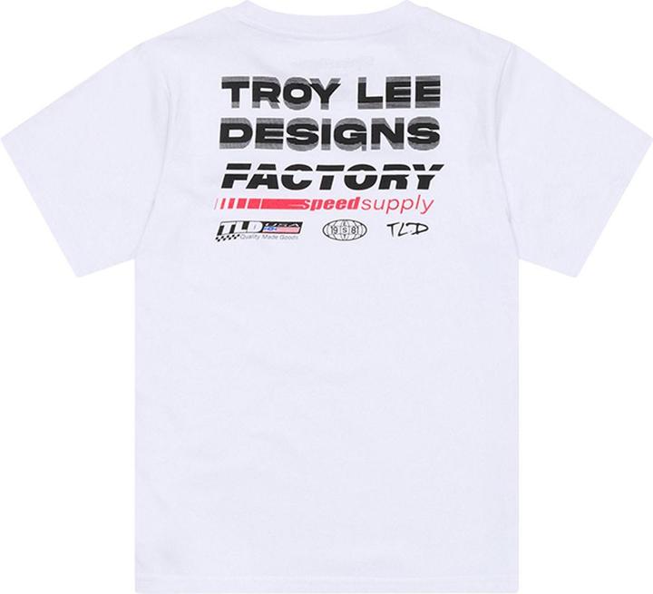 Productafbeelding Troy Lee Designs T-Shirt, Factory, white, youth S (S)